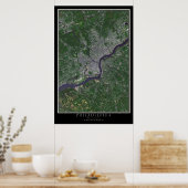 Philadelphia Pennsylvania Satellite Poster Map (Keuken)