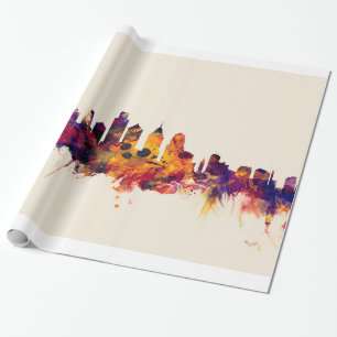 Philadelphia Pennsylvania Skyline Cadeaupapier