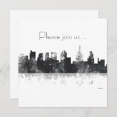 PHILADELPHIA PENNSYLVANIA SKYLINE - Invitation (Devant / Derrière)