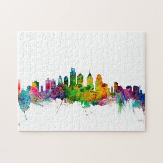 Philadelphia Pennsylvania Skyline Legpuzzel (Horizontaal)
