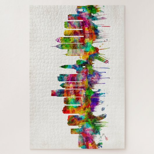 Philadelphia Pennsylvania Skyline Legpuzzel (Verticaal)