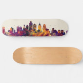 Philadelphia Pennsylvania Skyline Skateboard (Horizontaal)