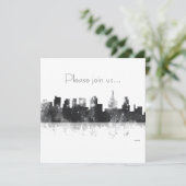 PHILADELPHIA PENNSYLVANIA SKYLINE - Uitnodiging (Staand voorkant)