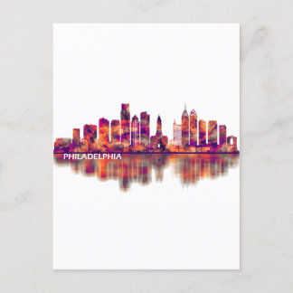 Philadelphia Pennsylvania Skyline Uitnodiging Briefkaart