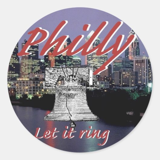Philadelphia Pennsylvania Sticker (Voorkant)