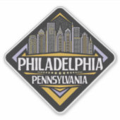 Philadelphia Pennsylvania Sticker (Voorkant)