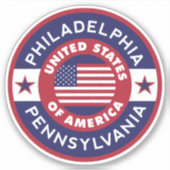 PHILADELPHIA, Pennsylvania Sticker (Voorkant)