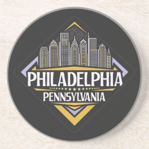 Philadelphia Pennsylvania Zandsteen Onderzetter