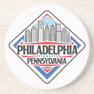Philadelphia Pennsylvania Zandsteen Onderzetter