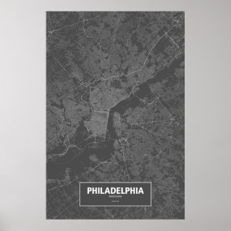 Philadelphia, Pennsylvania (zwart wit) Poster