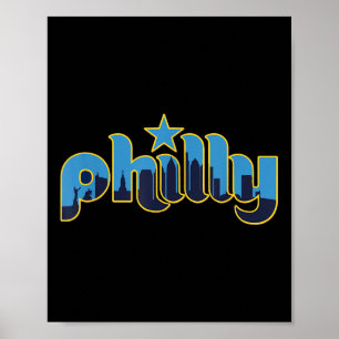 Philadelphia Philly - Throwback Design - Klik op Poster