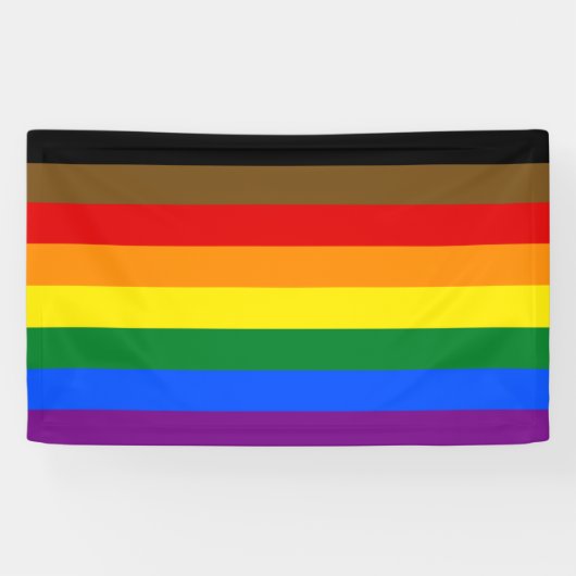Philadelphia Pride Flag LGBTQ Spandoek (Horizontaal)