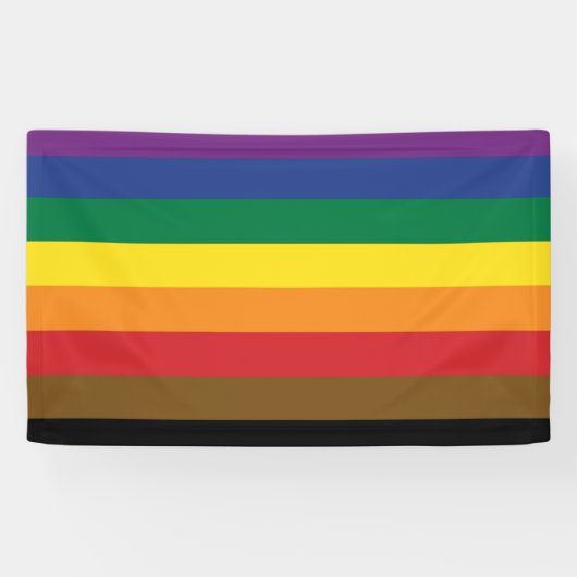 Philadelphia Pride Flag   Spandoek (Horizontaal)