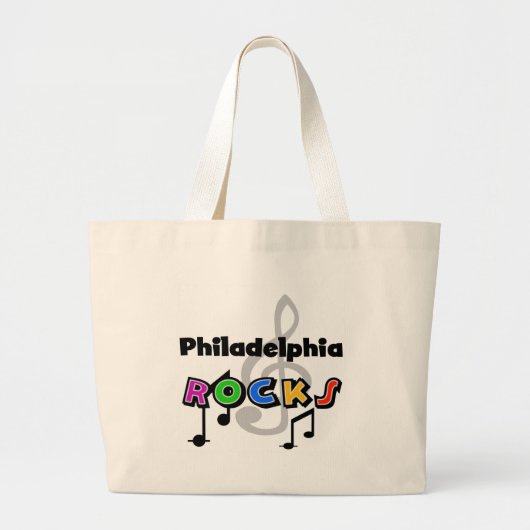 Philadelphia Rocks Grote Tote Bag (Voorkant)