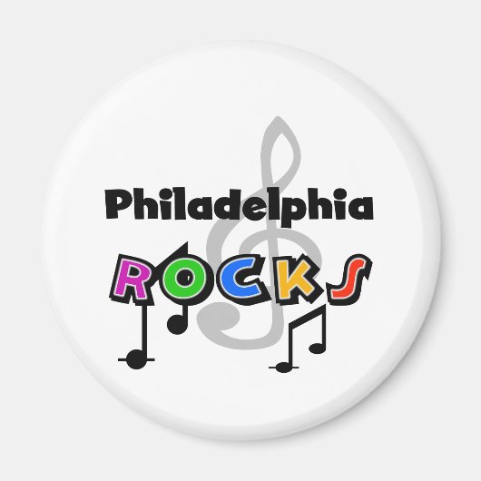 Philadelphia Rocks Magneet (Voorkant)