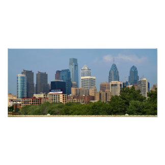 Philadelphia Skyline 10x22 PHOTO PRINT Foto Afdruk