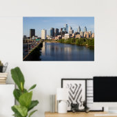 Philadelphia Skyline 2 Poster (Thuiskantoor)
