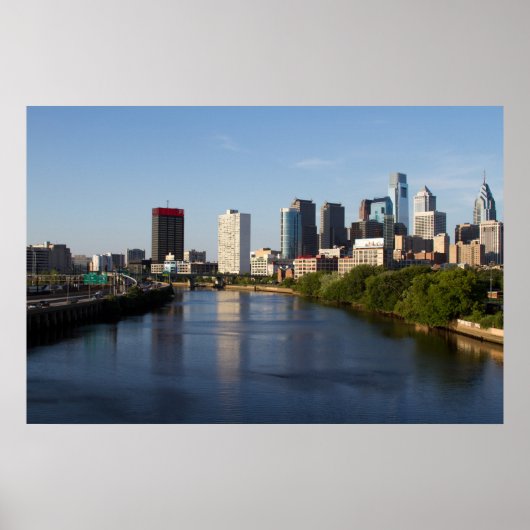 Philadelphia Skyline 3 Poster (Voorkant)