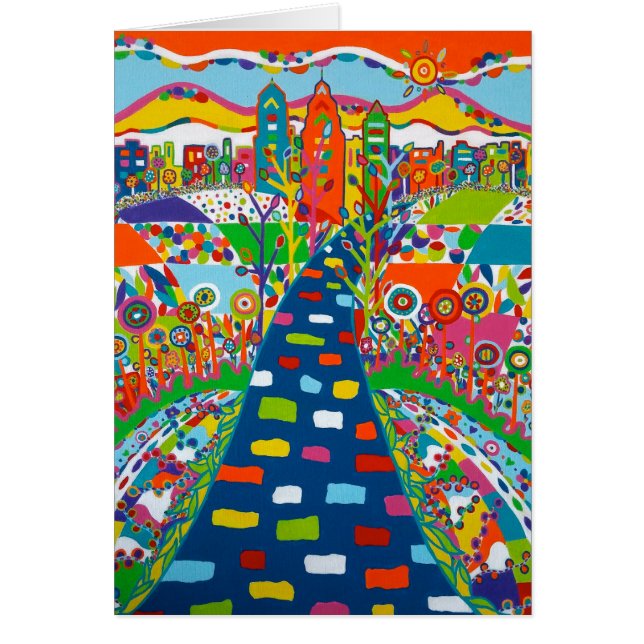 Philadelphia Skyline Blank Kaart (Voorkant)