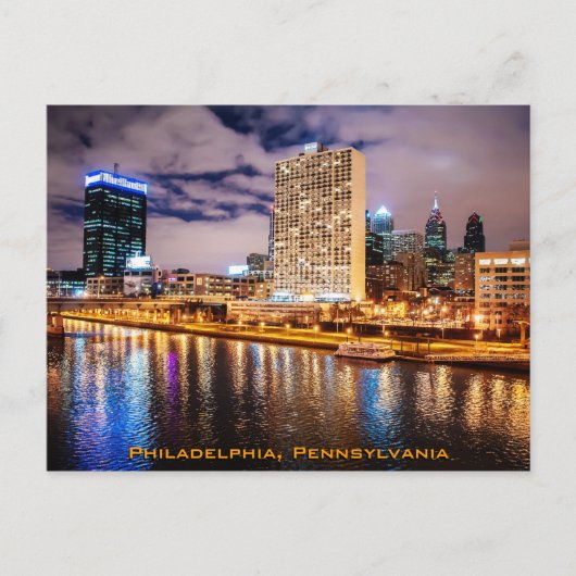 Philadelphia Skyline Briefkaart (Voorkant)