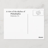 Philadelphia Skyline Briefkaart (Achterkant)