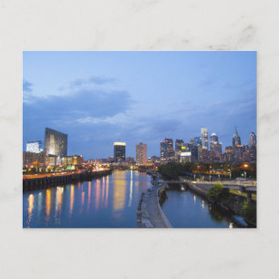 Philadelphia skyline briefkaart