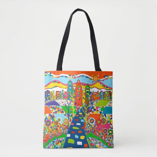 Philadelphia Skyline Canvas tas (Voorkant)