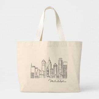 Philadelphia Skyline Canvas tas - Jumbo/groot form