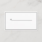 Philadelphia Skyline Etch BW Paarse Place Cards #2 Plaatskaartje (Achterkant)