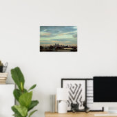 Philadelphia Skyline Foto Poster (Thuiskantoor)