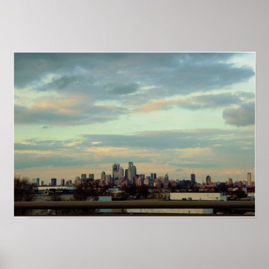 Philadelphia Skyline Foto Poster (Voorkant)