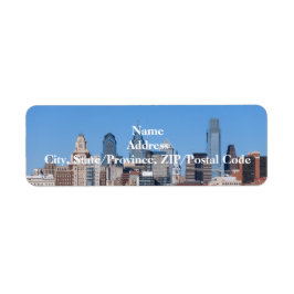 Philadelphia Skyline Label