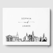 Philadelphia Skyline Mariage Livre d'or (Verso)