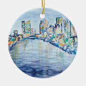 Philadelphia Skyline Ornament (Voorkant)