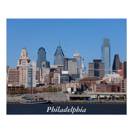 Philadelphia Skyline Poster parfait (Devant)
