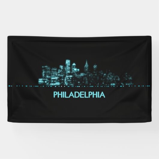 Philadelphia Skyline Spandoek (Horizontaal)