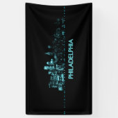 Philadelphia Skyline Spandoek (Verticaal)