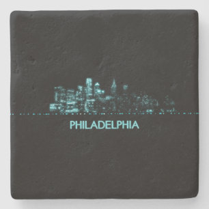 Philadelphia Skyline Stenen Onderzetter