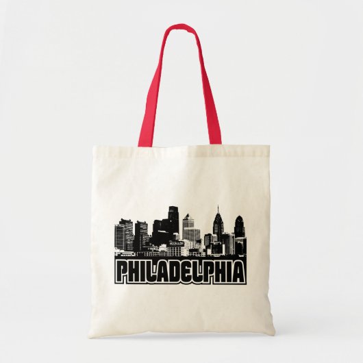 Philadelphia Skyline Tote Bag (Voorkant)