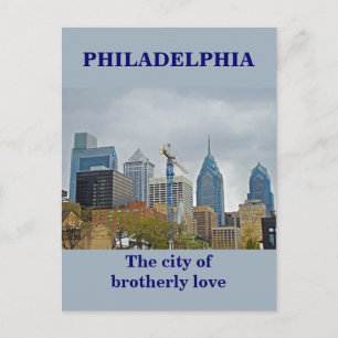 Philadelphia Skyline van de Walk Briefkaart