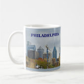 Philadelphia Skyline van de Walk Koffiemok (Links)