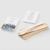 Philadelphia Skyline Watercolor Wedding Program Handwaaier (Niet-gemonteerd)