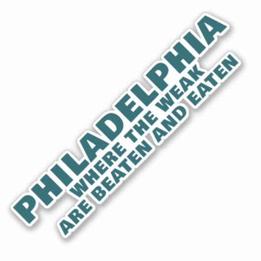 PHILADELPHIA SPORTS STICKER (Voorkant)