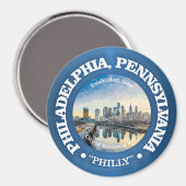 Philadelphia (steden) magneet (Voorkant / Achterkant)