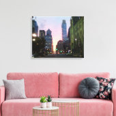 Philadelphia Sunset Wrapped Canvas Afbeelding Afdruk (Insitu (Woonkamer))