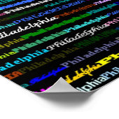 Philadelphia Texte Design I Poster (Coin)