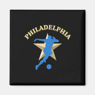 Philadelphia Voetbalfan Ondersteuning Stadion Toon Magneet