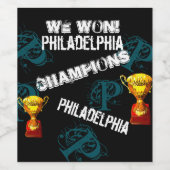 PHILADELPHIA WIJN ETIKET (Enkel label)