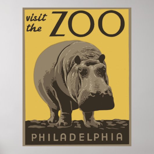 Philadelphia Zoo Poster (Voorkant)