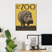 Philadelphia Zoo Poster (Thuiskantoor)